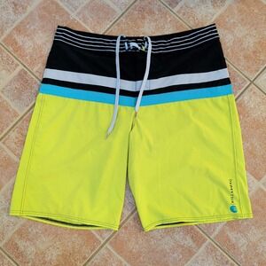 Billabong Board Shorts Mens 36 Yellow Platinum X Jack Freestone PX2 Stretch